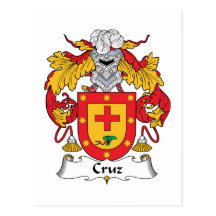 Cruz Family Crest Post Cards