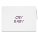 Cry Baby Pink Card
