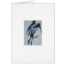 crying flower sympathy card