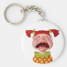 Crying GirlW Key Chains