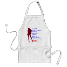 crying lady heRT Aprons