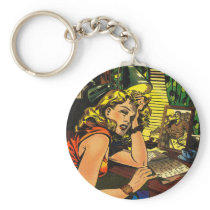 Crying Over My Diary Key Chain