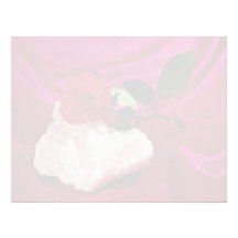 Crystal and rose  flowers letterhead