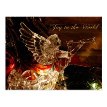 crystal angel  Joy to the World Post Card