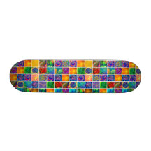 Crystal Art Quilt Skateboard Deck