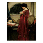 Crystal Ball, JW Waterhouse, Vintage Victorian Art Post Cards