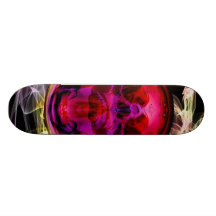Crystal Ball Skull Skateboard