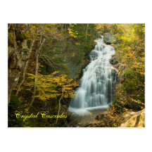 Crystal Cascade, NH    Postcard