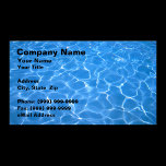 Crystal Clear Blue Water business cards