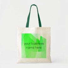Crystal Deco Green ~ Tote Canvas Bags