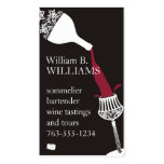 crystal decorative wine glass pouring wine bottle business cards