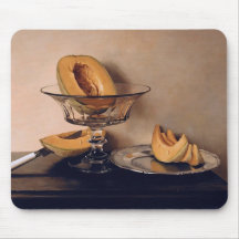 Crystal Dish with Melons by Mauro David Mousepad