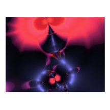 Crystal Ghost – Salmon & Indigo Surprise Post Card