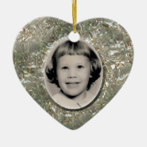 Crystal Heart Memorial Ornament Customizable