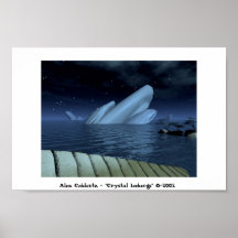 Crystal Icebergs Poster