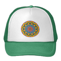 "Crystal Mandala Quilt" Trucker Hats