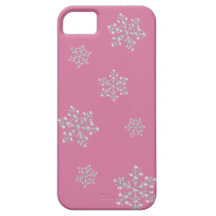 Crystal Snowflake iPhone 5 Case (pink)