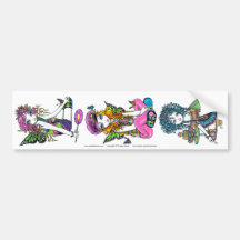 Crystal Sunny & Buttercup Rainbow Fae Sticker Set Bumper Stickers