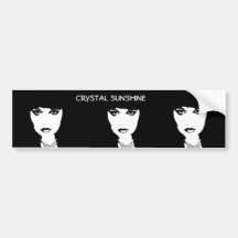 CRYSTAL SUNSHINE BUMPER STICKER