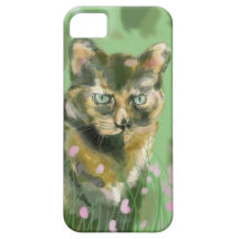 Crystal the feral cat iPhone 5 cover