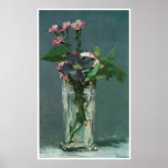 Crystal Vase with Flowers., c.1880-83 Posters