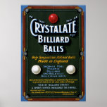 Crystalate Billiard Balls,1908 Poster