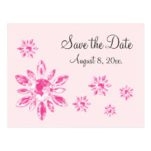 Crystal's Save the Date Postcard (pink)