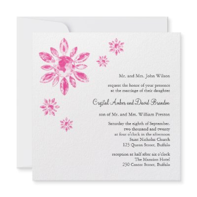 Crystal's Wedding Invitation (white) by prettyfancyinvites