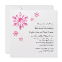 Crystal's Wedding Invitation (white)