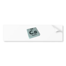 Cs Caesium Bumper Stickers