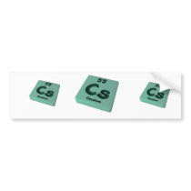 Cs Caesium Bumper Stickers