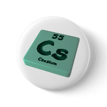 Cs Caesium Pinback Buttons