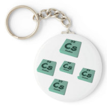 Cs Caesium Keychains