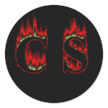 CS Flame big Sticker
