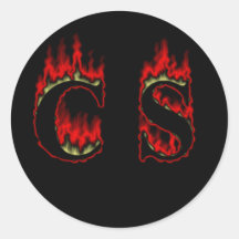 CS Flame big Sticker
