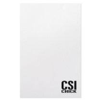 CSI Chick 1 Customized Stationery
