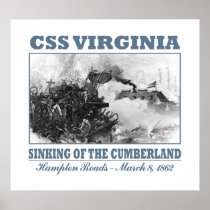 CSS Virginia -Hampton Roads Poster