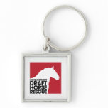 CT Draught   Horse Rescue button keychain