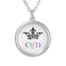 CTFD round necklace