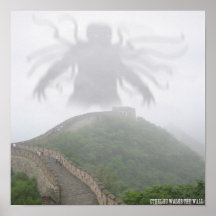 Cthulhu at the Wall Poster