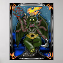 cthulhu baphomet print