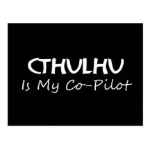 Cthulhu est mon co-pilote cartes postales