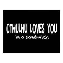 Cthulhu Loves You Postcard