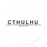 Cthulhu PAC Round Stickers