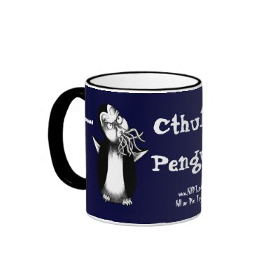 Cthulhu Penguin: .... Coffee Mug by serenitystudios