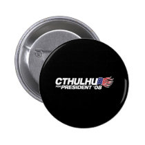 Cthulhu pour le Président Button boutons publicitaires
