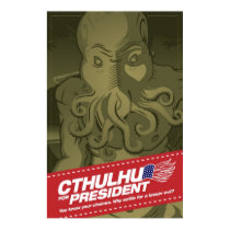 Cthulhu pour le Président Poster affiches