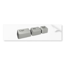 Ctrl Alt Del Adhésif Pour Voiture