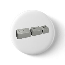 Ctrl Alt Del Pin's Avec Agrafe