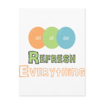 ctrl alt del Refresh Everything Post Cards